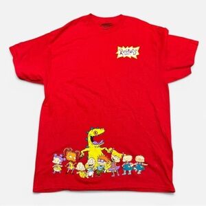 Red Nickelodeon Rugrats Adult Size Large T-shirt